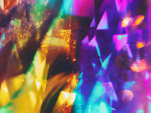 Funky New Year's Night Glitter Abstract Background