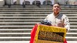 © Moy Ortega/Stocksy - Horizontal medium shot of mexican young street musician