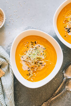 Spiced Carrot And Lentil Soup