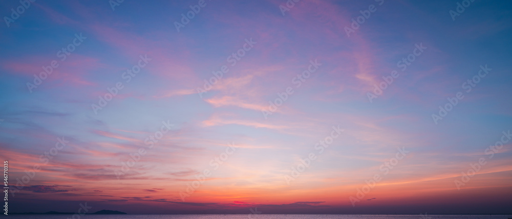 sunset sky with clouds background Stock Photo | Adobe Stock