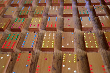 Wooden Home Made Dominoes