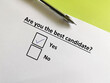 Questionnaire about election