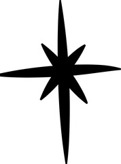 Wall Mural - Black sparkle