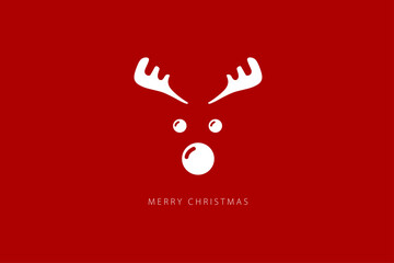 Merry Christmas. Card template. Vector illustration