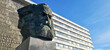 Karl Marx Monument. Statue of German philosopher Karl Marx in Saxony. German revolutionary socialist. Radical political theorist. Nischel, designed by Lev Kerbel.
