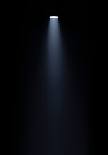 Close Up Of Light Beam Isolated On Black Background