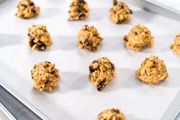 Wall Mural - Soft Oatmeal Raisin Walnut Cookies