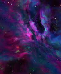Wall Mural - space pathway background with space