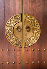 Canvas Print - ancient door knocker