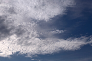 clouds on the blue sky