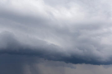 gray rain clouds in a sky