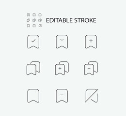 Poster - Simple Set of File Related Vector Line Icons. Contains such Icons as Archives. Editable Stroke. 72x72 Pixel Perfect.