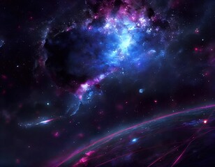 Wall Mural - Image of the universe in space