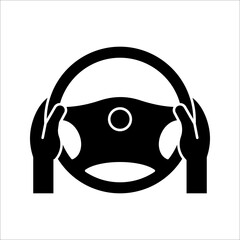 Steering wheel icon. Car, auto vector line icon. Automobile, machine, drive symbol. Wheel symbol illustration on white background.