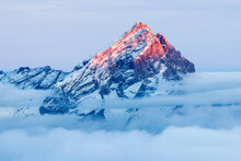 Snowy Peak In Italian Alps