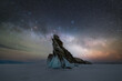 © Erika Valkovicova - Milky Way above the mystical frozen Lake Baikal in Siberia