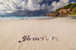 © Erika Valkovicova - Paradise word made from shells on the beach