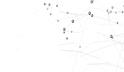 Poster - Abstract 3d render, network concept, background
