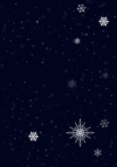 blue winter background with snowflakes for your own creations