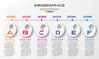 © GfxPapercut - Timeline infographic template,Business concept with 6 options,Vector illustration.