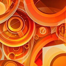 Abstract Dynamic Orange Background