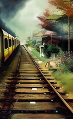 Wall Mural - Railroad