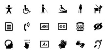 SVG Accessibility Icons Set