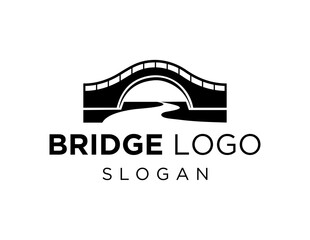 Leinwandbilder - Logo about Bridge on a white background. created using the CorelDraw application.