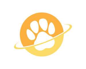 Sticker - Planetary ring with paw inside