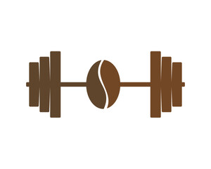 Poster - Barbell with coffee bean inside