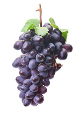 Wall Mural - Bunch of grapes isolated on white