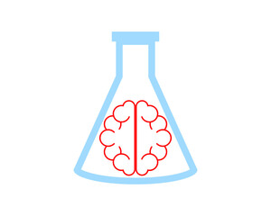 Sticker - Potion bottle with brain inside