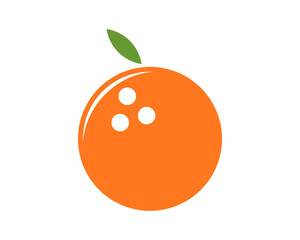 Sticker - Bowling ball with orange fruit