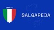 © Modern Design & Foto - Salgareda: Illustration mit dem Ortsnamen der italienischen Stadt Salgareda in der Region Veneto