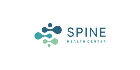 Chiropractic logo design unique idea concept