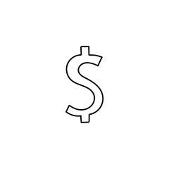Poster - dollar sign abstract hand drawn icon