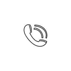 Poster - ringing handset hand drawn icon