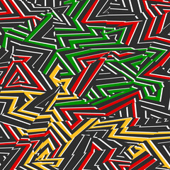 Poster - Abstract background with colorful dazzle camouflage pattern