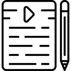 Poster - Script Writing Icon