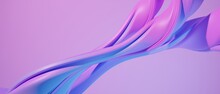 Abstract Pastel Twist Swirl Soft Pop 3d Wallpaper Blue Pink Background. 3d Illustration Render