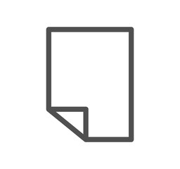 Poster - Document icon outline and linear symbol.	
