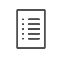 Poster - Document icon outline and linear symbol.	
