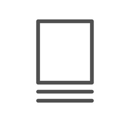 Poster - Document icon outline and linear symbol.	
