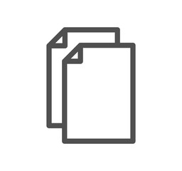 Poster - Document icon outline and linear symbol.	
