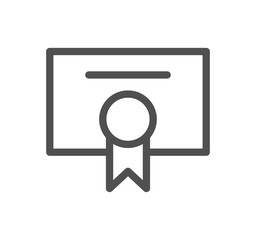 Poster - Document icon outline and linear symbol.	
