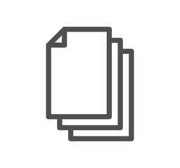Poster - Document icon outline and linear symbol.	
