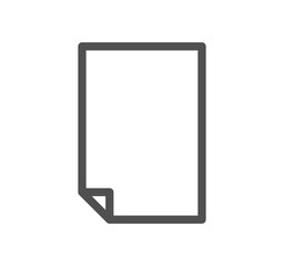 Poster - Document icon outline and linear symbol.	
