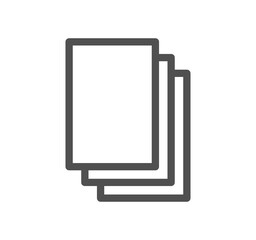 Poster - Document icon outline and linear symbol.	
