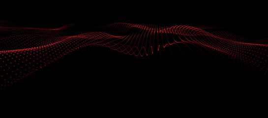 Abstract futuristic background. Big data visualization. Network connection. Data transfer. 3d rendering. Technology background vector. Vector illustration.