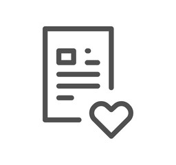Poster - Document icon outline and linear symbol.	
